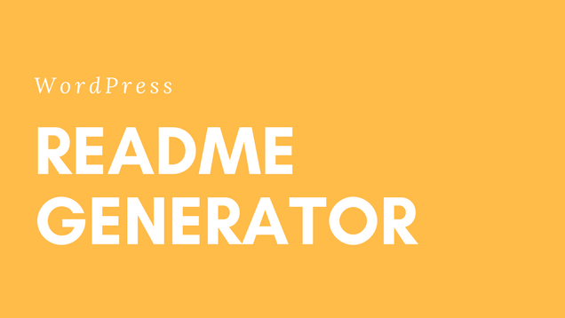 WP Readme Generator