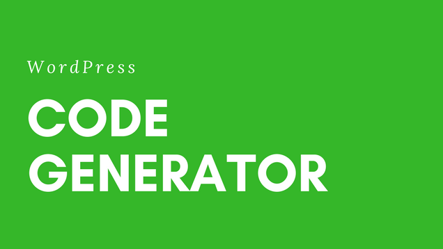 WP Code Generator